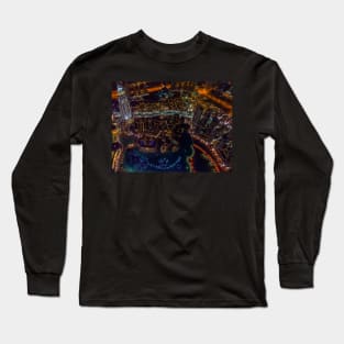 DUBAI CITY AERIAL VIEW Long Sleeve T-Shirt